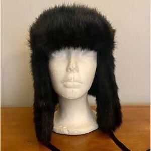 Simply Vera Vera Wang Black Faux Fur Hat